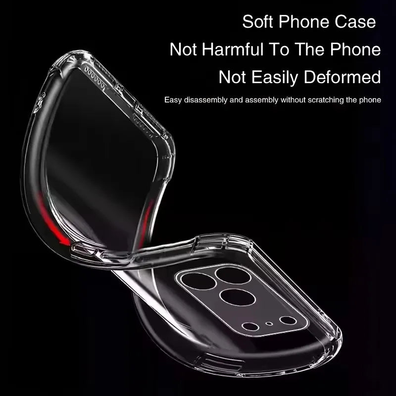Ultra Thin Clear TPU Phone Cases For iPhone18 17 Pro Max iPhone 17 18 Pro Air Shockproof Case Transparent Silicone Protect Cover