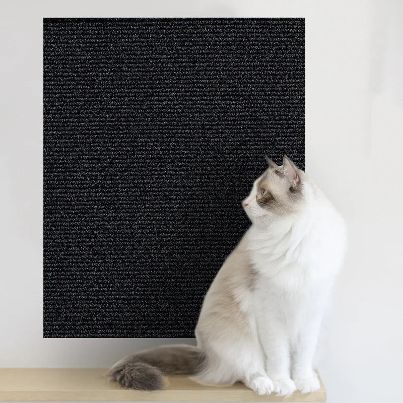 Self-Adhesive Cat Scratching Mat Trimmable Cat Carpet Cat Scratching Carpet Corner Wall Cat DIY Scratch Sofa Furniture Protector