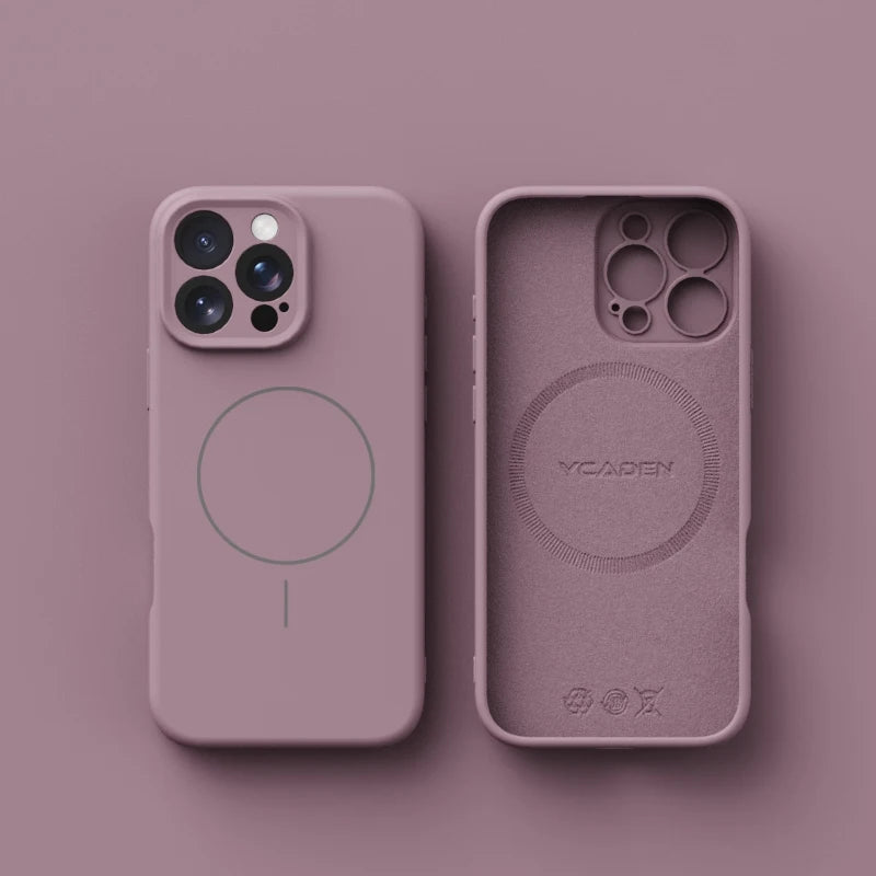 Soft Liquid Silicone For Magsafe Phone Case For iPhone 18 17 Air 16 Plus 15 14 13 12 17 Pro Max Wireless Charging Matte Cover