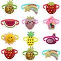 50/100pcs Summer Style Small Dog Bow Tie Pet Dog Grooming Product Fruit Shape Dog Bowtie Grooming Product Small Dogs Accessories