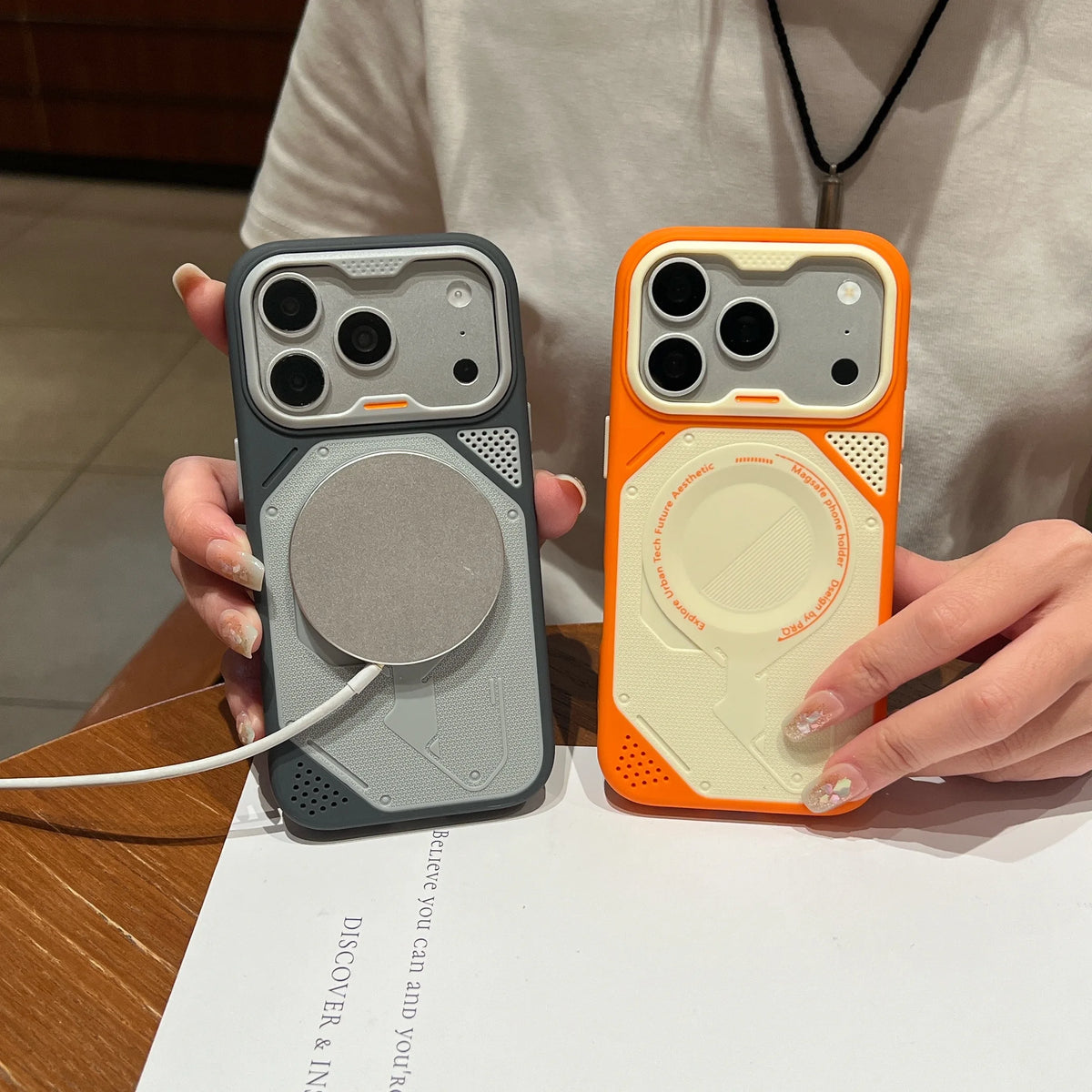Magneti Mecha Style Cool Original High Quality Phone Case For iPhone 18 17 16 E 15 14 Plus 13 Pro Max   Simple Cover For Magsafe