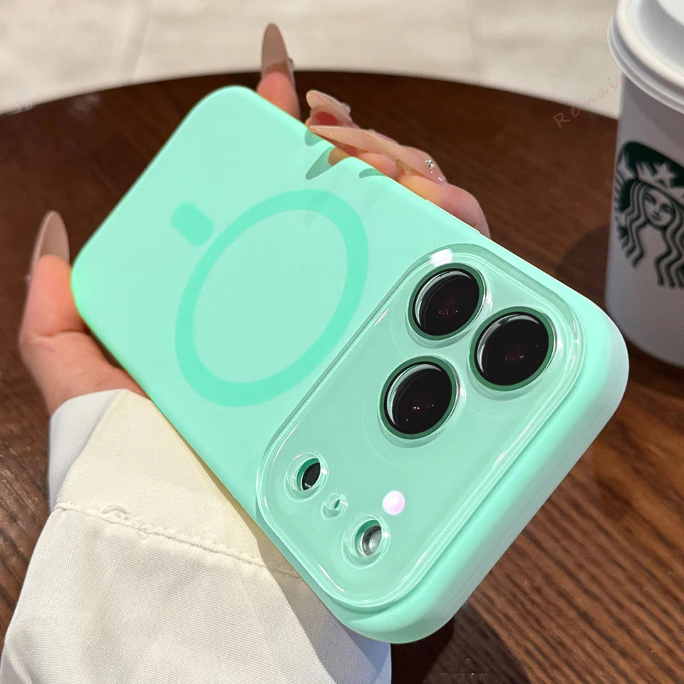 Liquid Silicone Magnetic Phone Case For iPhone 18 Pro Max 17 Air 11 12 13 15 14 16 Plus Magsafe Wireless Charge Protector Cover