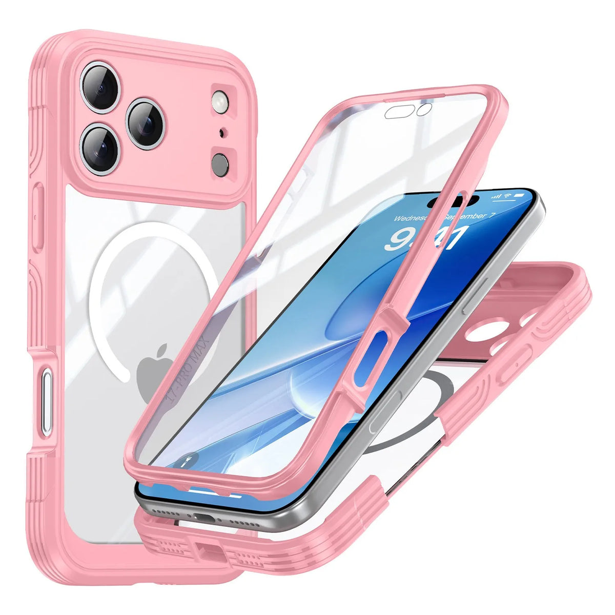 Shockproof Magnetic Case for iPhone 18 17 Pro Max 17 Pro Air 18 Pro Dropproof 360 Protective Anti-Collision Cover Screen Protect