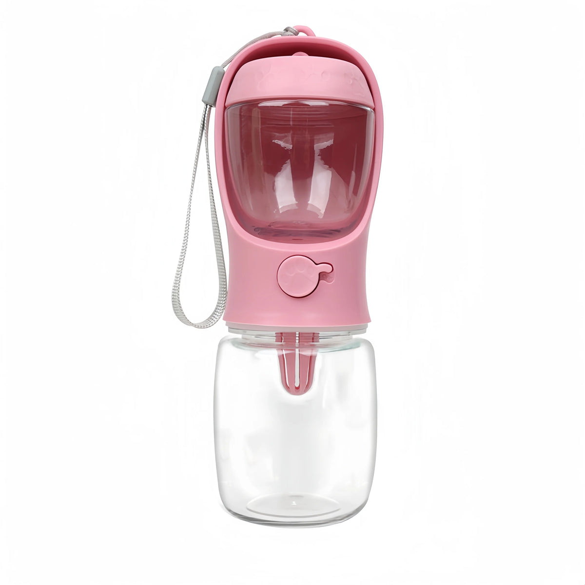 2-in-1 Portable Pet Water Bottle with Food Storage Container, Travel Water & Feeder Bowl for Dogs Cats Puppy Outdoor Walking