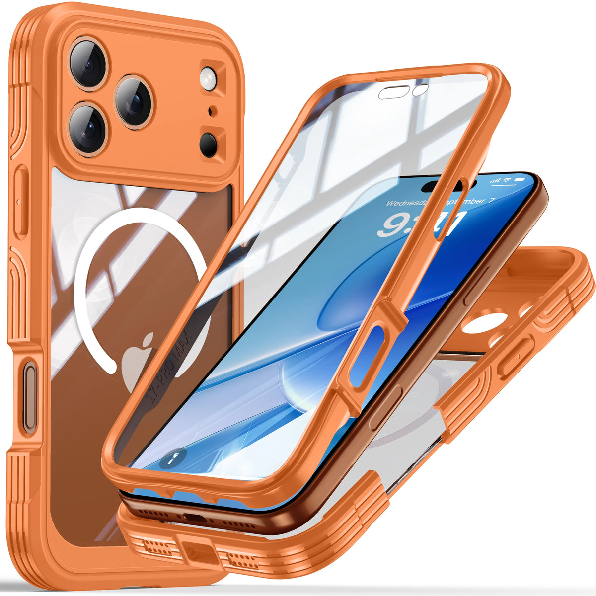 Shockproof Magnetic Case for iPhone 18 17 Pro Max 17 Pro Air 18 Pro Dropproof 360 Protective Anti-Collision Cover Screen Protect