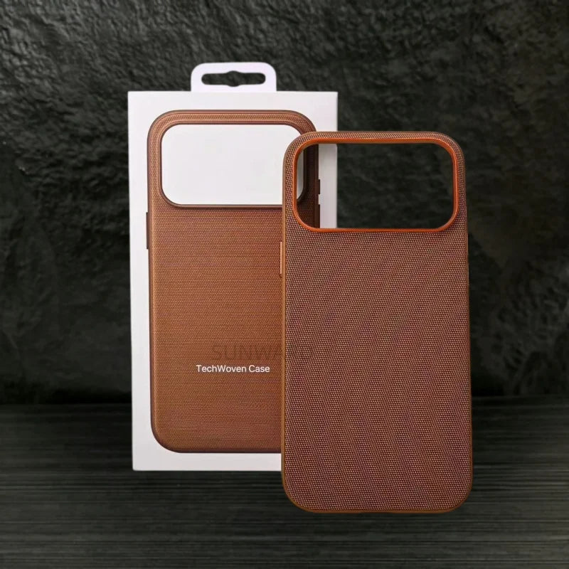 Original Technology Woven Fabric For Magsafe Magnetic Phone Case For iPhone 17 Air 16 15 14 Plus 13 12 11 18 Pro Max Boxed Cover