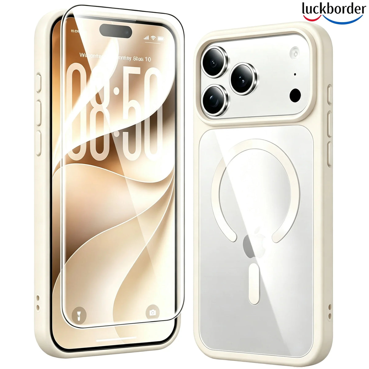With Screen Protector Acrylic Shell Magnetic Transparent Phone Case For IPhone 18 17 Pro Max,Rugged Drop Protection Cell Cover