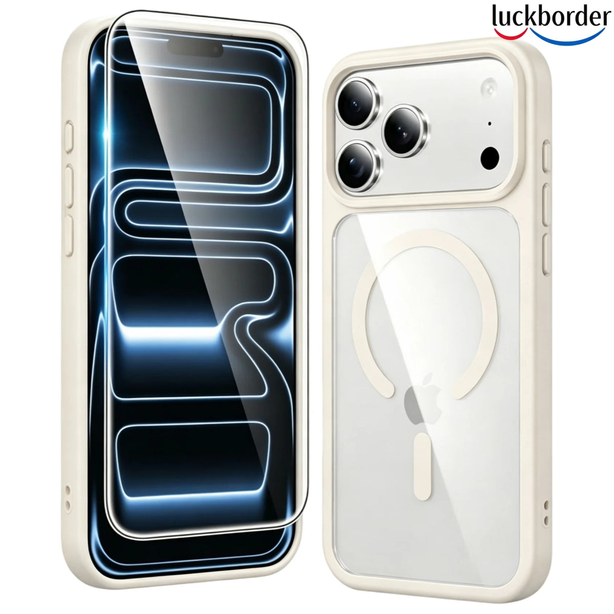 With Screen Protector Acrylic Magnetic Transparent Phone Case For iPhone 18 17 Pro Max,Slim Drop Protection Protective Cell Case